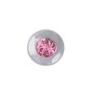 TW53-WG: Kreis mit pink Saphir 2,2 mm
